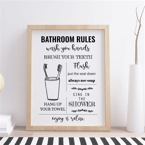 Printable Bathroom Etiquette Signs - Printable Word Searches