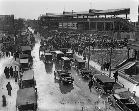 Outside Wrigley Field by Chicago History Museum