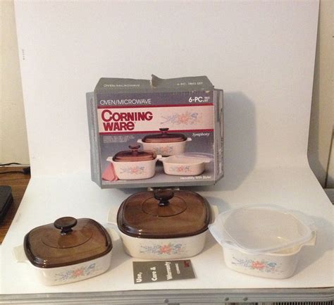 NIB New In Box Corningware Symphony Pattern 6 Piece Casserole | Etsy | Casserole dish set ...