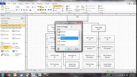 Org Chart Visio Template