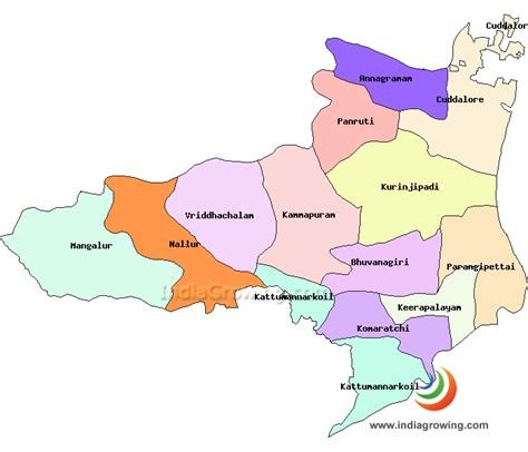 Cuddalore District Population (2019/2020), District Taluks List, Tamil Nadu