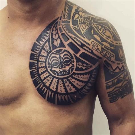 The 100 Best Chest Tattoos for Men | Improb Maori Tattoos, Tribal Chest ...