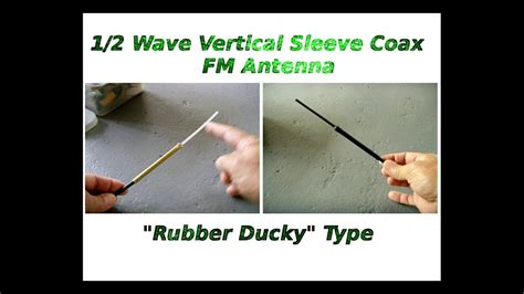 Make Your Own FM Vertical Sleeve Coax Antenna - YouTube