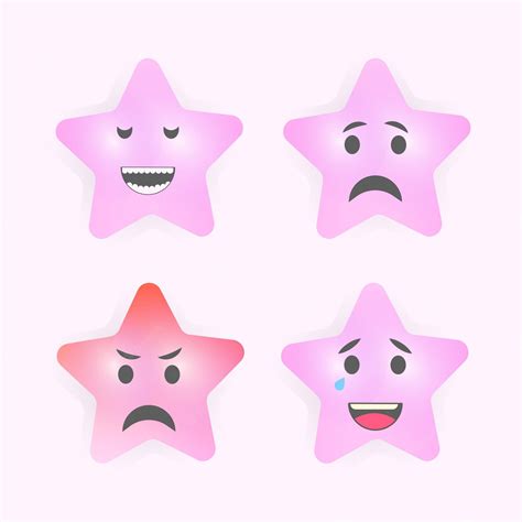 Premium Vector | Set of cute face expressions