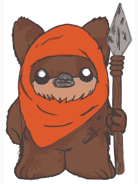 "Ewok Wicket" Art Print by thehannahberry | Redbubble