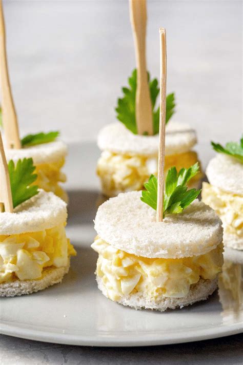 Easy Egg Salad Tea Sandwiches - Oh, How Civilized