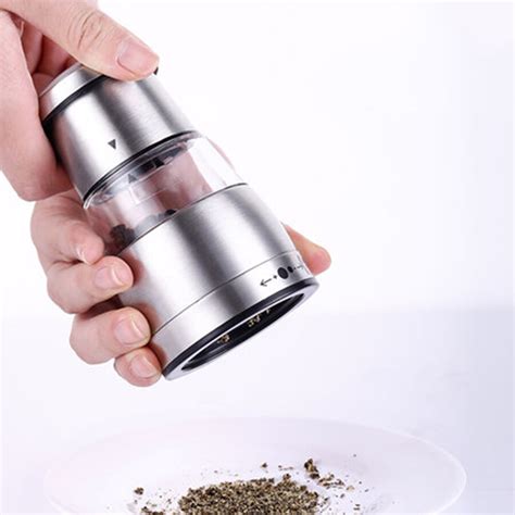 Stainless Steel Manual Black Pepper Grinder Machine Pepper Powder Grinding Pepper Grinder ...