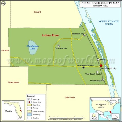 Indian River County Map, Florida | Indian river county, Florida county map, Indian river