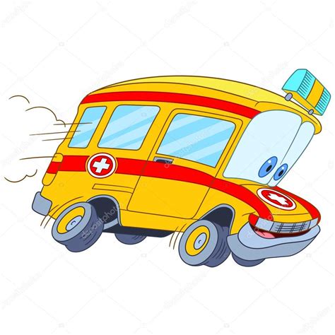 Cute cartoon ambulance car Stock Vector Image by ©Sybirko #106244956