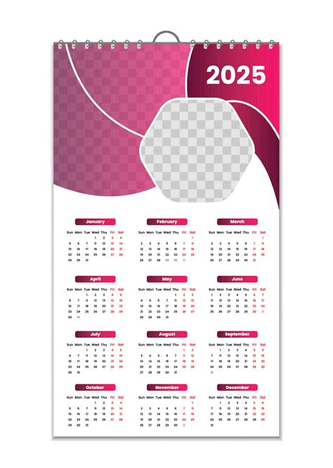 2025 Wall Calendar Images Clip Art - Joby Rosana