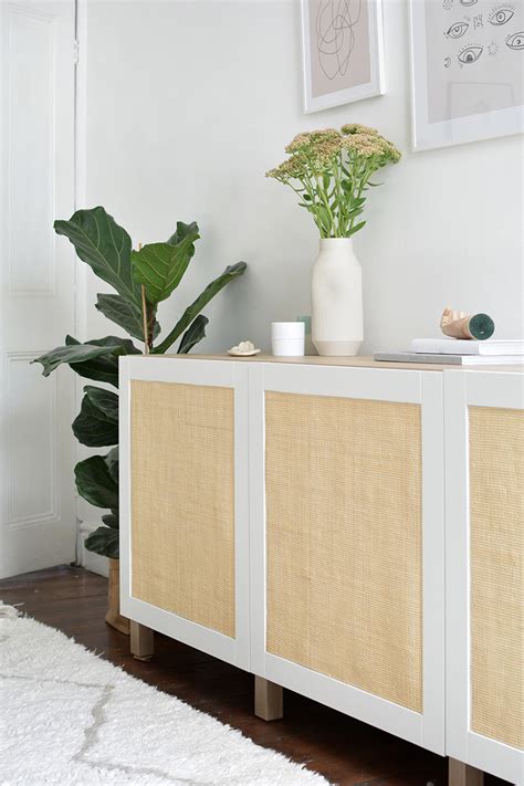 DIY cane sideboard | IKEA hack — Caroline Burke | Burkatron