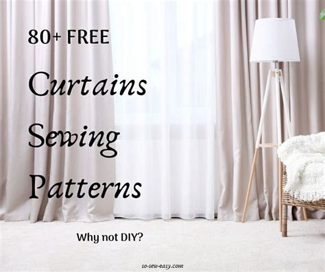 Best FREE 80+ Curtains Sewing Patterns | So Sew Easy | Curtain sewing pattern, Sewing patterns ...