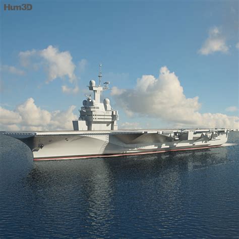 Charles de Gaulle aircraft carrier 3D model - Ship on Hum3D