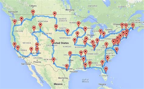 This Data Scientist Has Mapped the Ultimate American Road Trip | Mapas ...