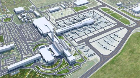 Bucharest Henri Coanda Airport - 3D Model by 3dstudio