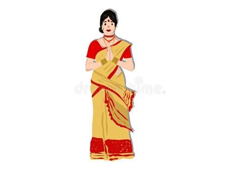 Traditional Dress Assam Stock Illustrations – 35 Traditional Dress ...