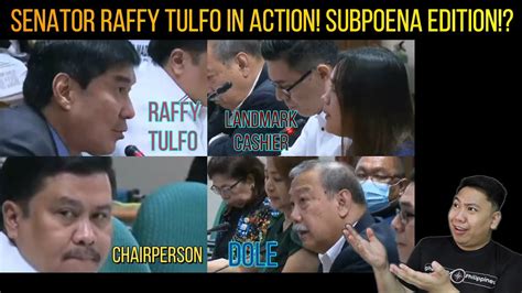 RAFFY TULFO IN ACTION SA SENADO?! SUBPOENA PRANK?! - YouTube