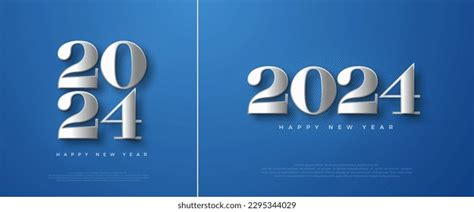 New Year 2024 Metallic Silver 3d Stock Vector (Royalty Free) 2295344029 | Shutterstock