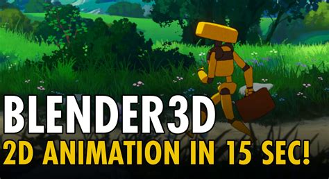 Probably the quickest tutorial for 2d animation in blender - BlenderNation