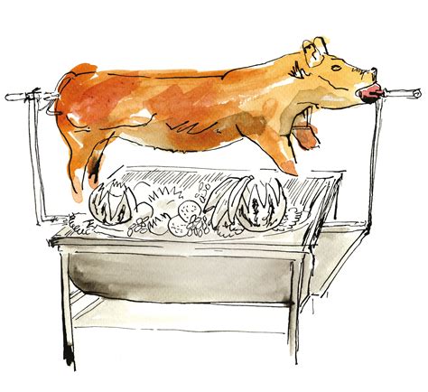 Pit For Roasting Pig Clipart