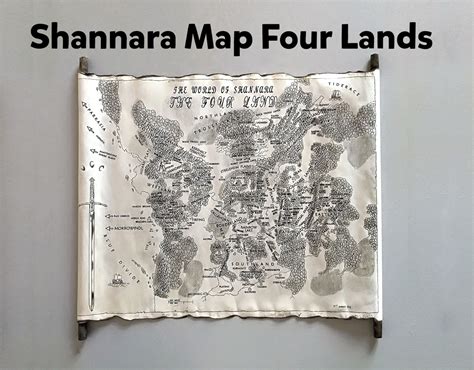 Shannara Map the Four Lands Map the Shannara Chronicles Map - Etsy