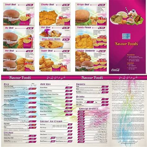 Savour Foods Menu Pakistan with Prices – Home Foodies