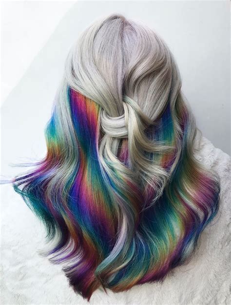 hidden prism rainbow hair | Hidden hair color, Hidden rainbow hair, Rainbow hair