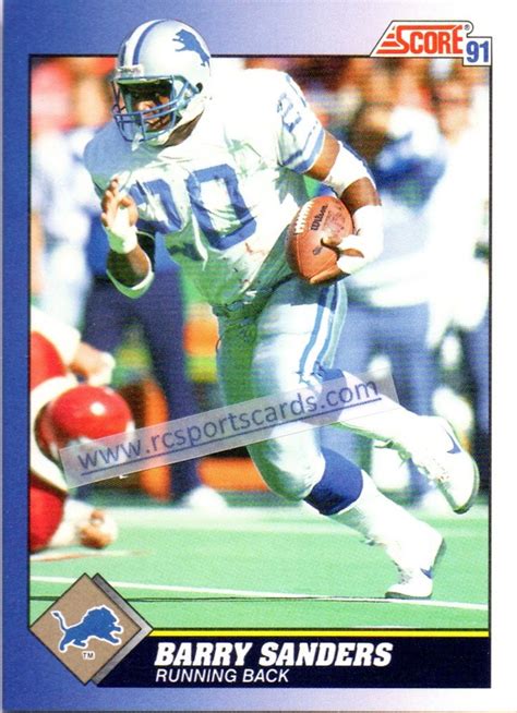 1991 Barry Sanders, Lions, 1 Score #20, #F2922