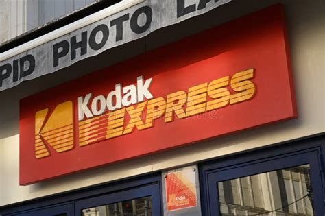 Sign of a Kodak Express Camera Store Close Up Editorial Photography - Image of kodak, business ...