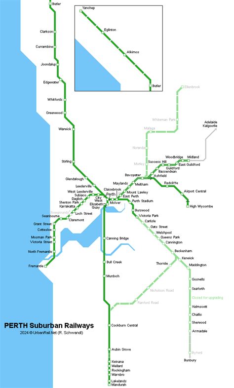 Perth Train Map