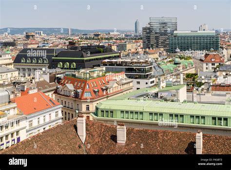 Aerial View Of Vienna City Skyline Stock Photo - Alamy