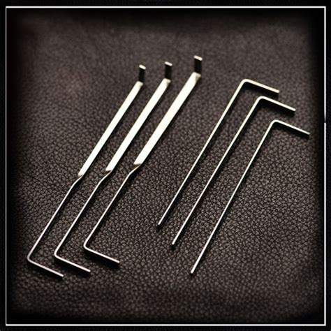 LEVEL TWO TENSION SET - 6 High Quality SS Tension Wrenches from Sparrows