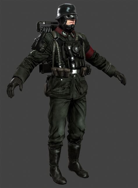 Wolfenstein: The New Order Models | 군복, 전투, 사람 그리기