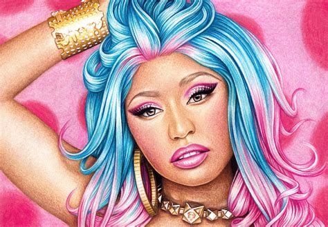 Original Nicki Minaj Drawing 2013 30x21 cm | Etsy