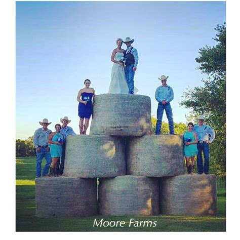 Farm Wedding with Round Hay Bales #HappilyHoward | Country wedding photos, Wedding pictures, Hay ...