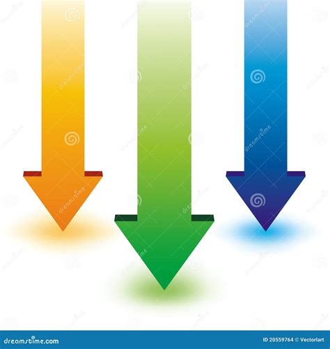 Colorful arrows stock vector. Illustration of colored - 20559764