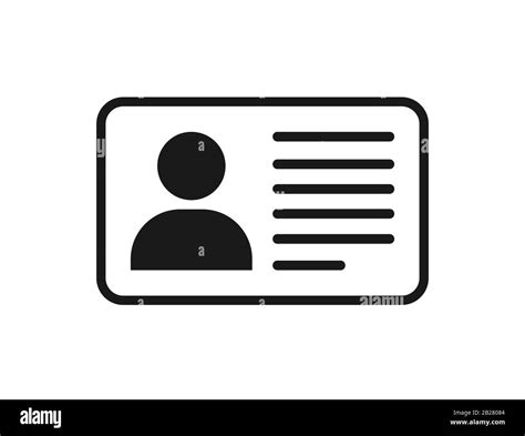 Identification card icon. Id card icon in flat style. Vector illustration Stock Vector Image ...