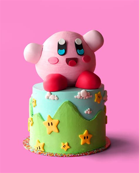 Kirby Cake | Cake designs birthday, Cake, Simple birthday cake