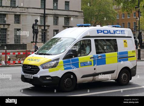 A Metropolitan Police van in Whitehall, Westminster, London, UK Stock Photo - Alamy