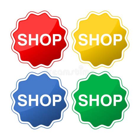 Shop button icon stock vector. Illustration of basket - 128475102