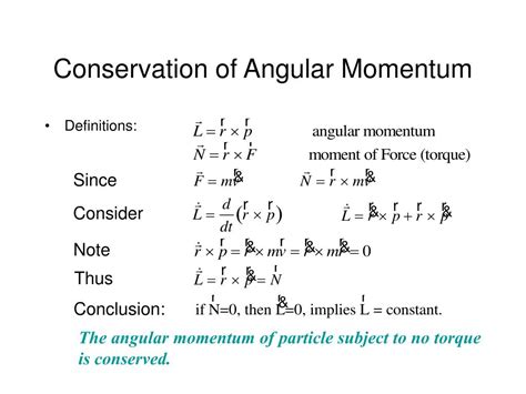 PPT - Conservation of Angular Momentum PowerPoint Presentation, free download - ID:3009042