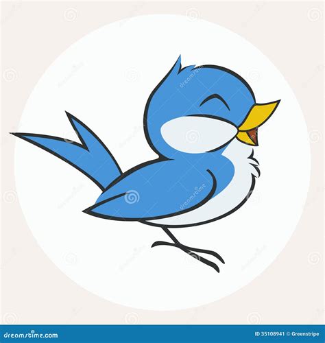 Little Blue Bird Stock Image - Image: 35108941