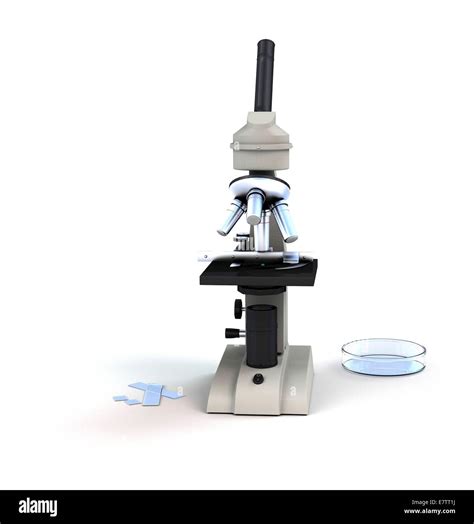 Microscope, computer artwork Stock Photo - Alamy