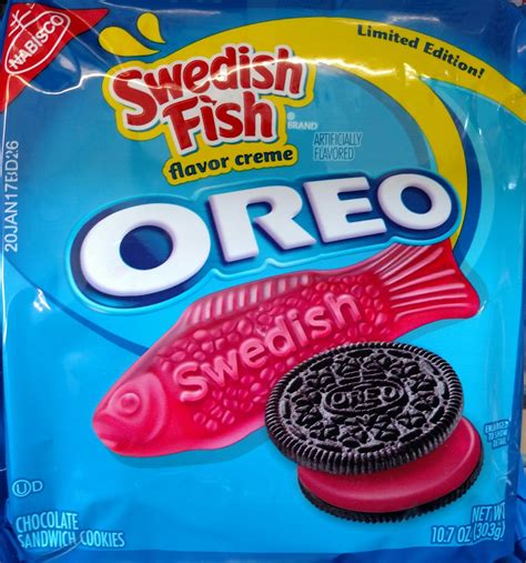 Oreos: Swedish Fish | Oreo flavors, Weird snacks, Weird oreo flavors