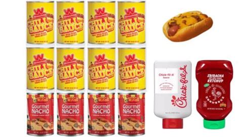 WIENERSCHNITZEL CHILI SAUCE 12 Cans Ricos Nacho Cheese 2 Condiment ...