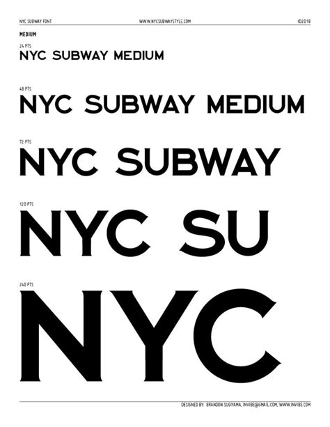 Homepage | NYC Subway Font