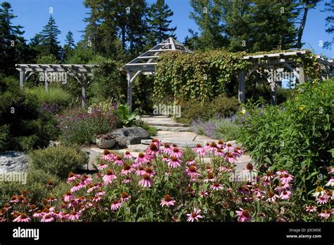 Maine Botanical Gardens - Boothbay, Maine Stock Photo - Alamy