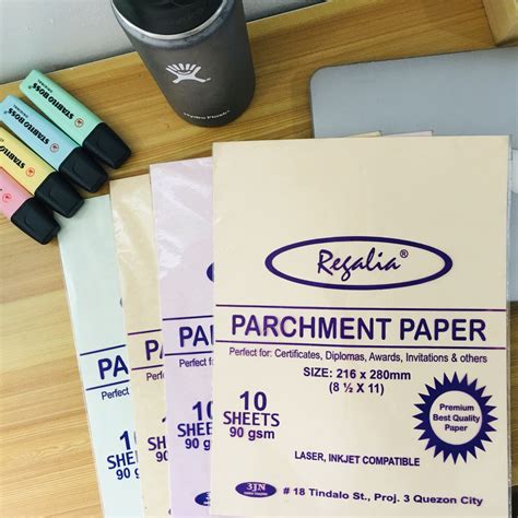 PARCHMENT PAPER SHORT REGALIA BRAND 90 GSM | 10 Sheets | Shopee Philippines