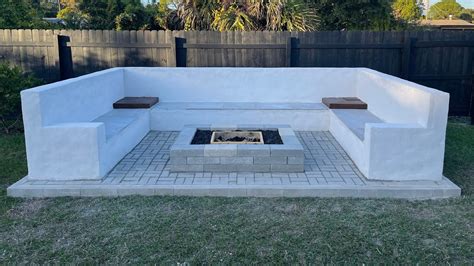 HOW TO BUILD A BACKYARD SEATING AREA WITH FIRE PIT | OUR BIGGEST DIY ...