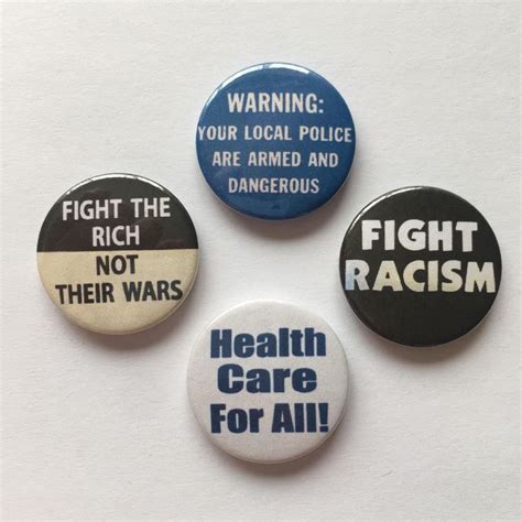 4 Vintage Remake Political Button Badges Socialist Liberal | Etsy in ...